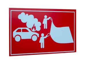 Pictogram branddeken Pictogram branddeken