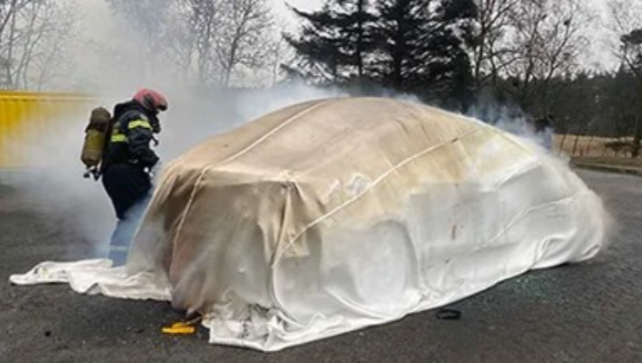 branddeken auto